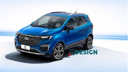 前脸灯采用贯穿 福特全新EcoSport渲染图曝光